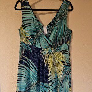 Vintage Hawaiian Kalaheo Maxi rayon dress